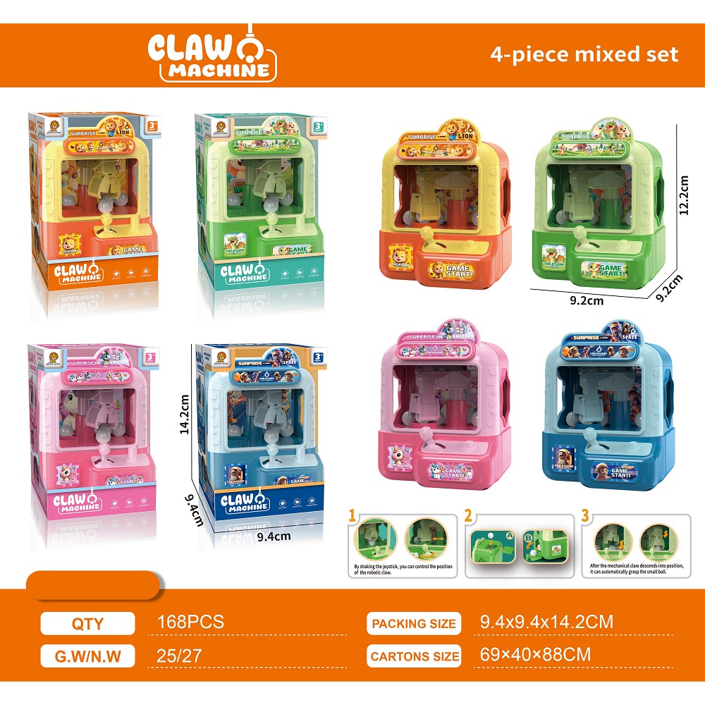 Cartoon animal claw machine box